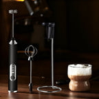 Electric milk frother, USB-C, multiple functions
