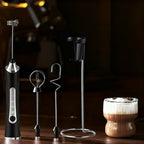 Electric milk frother, USB-C, multiple functions