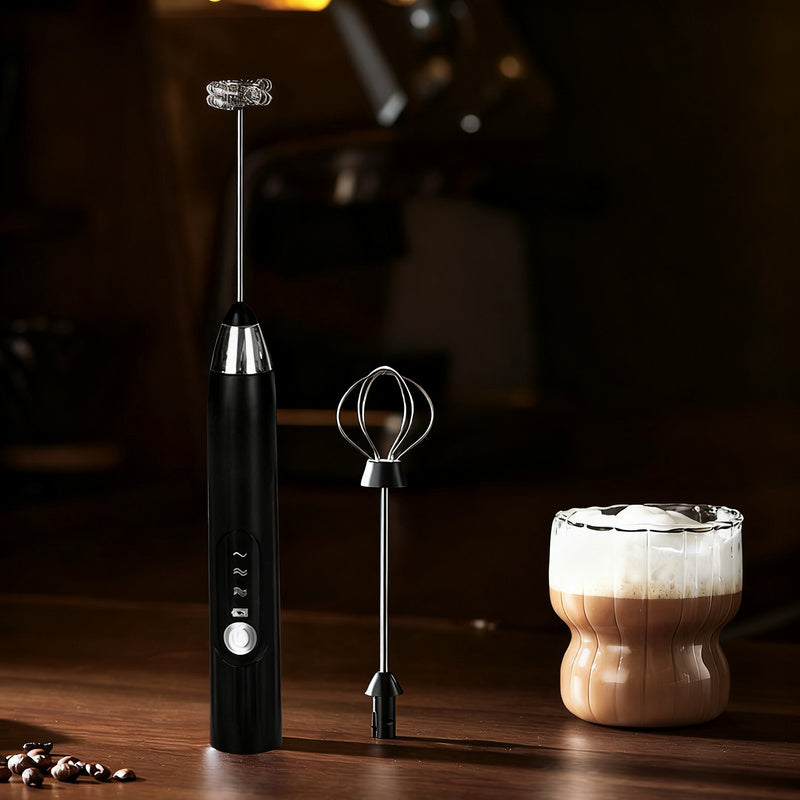 Electric milk frother, USB-C, multiple functions