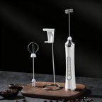 Electric milk frother, USB-C, multiple functions