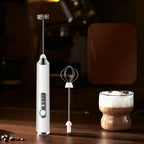 Electric milk frother, USB-C, multiple functions