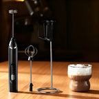 Electric milk frother, USB-C, multiple functions