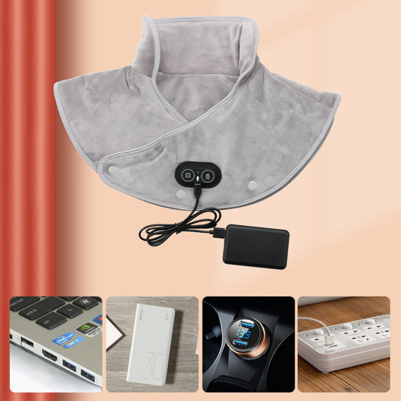 Boneroshop | Electric neck and shoulder heating pad with vibration