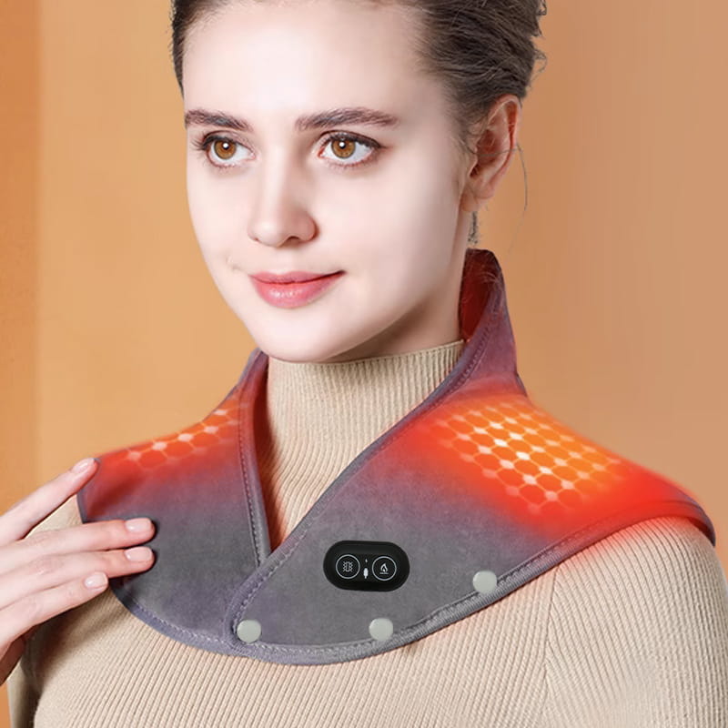 Boneroshop | Electric neck and shoulder heating pad with vibration