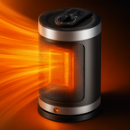 Electric Space Heater – Ceramic Portable 900W with Adjustable Thermostat