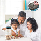 Electronic piggy bank with coin counter and LCD display