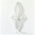 Elegant Floral Wall Mirror with Decorative Metal Design
