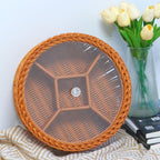 Elegant Fruit Bowl with Clear Glass Lid