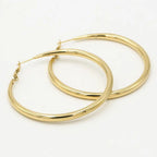 Elegant Gold Hoop Earrings (60 mm) – Luxury Accessory for a Stylish Look