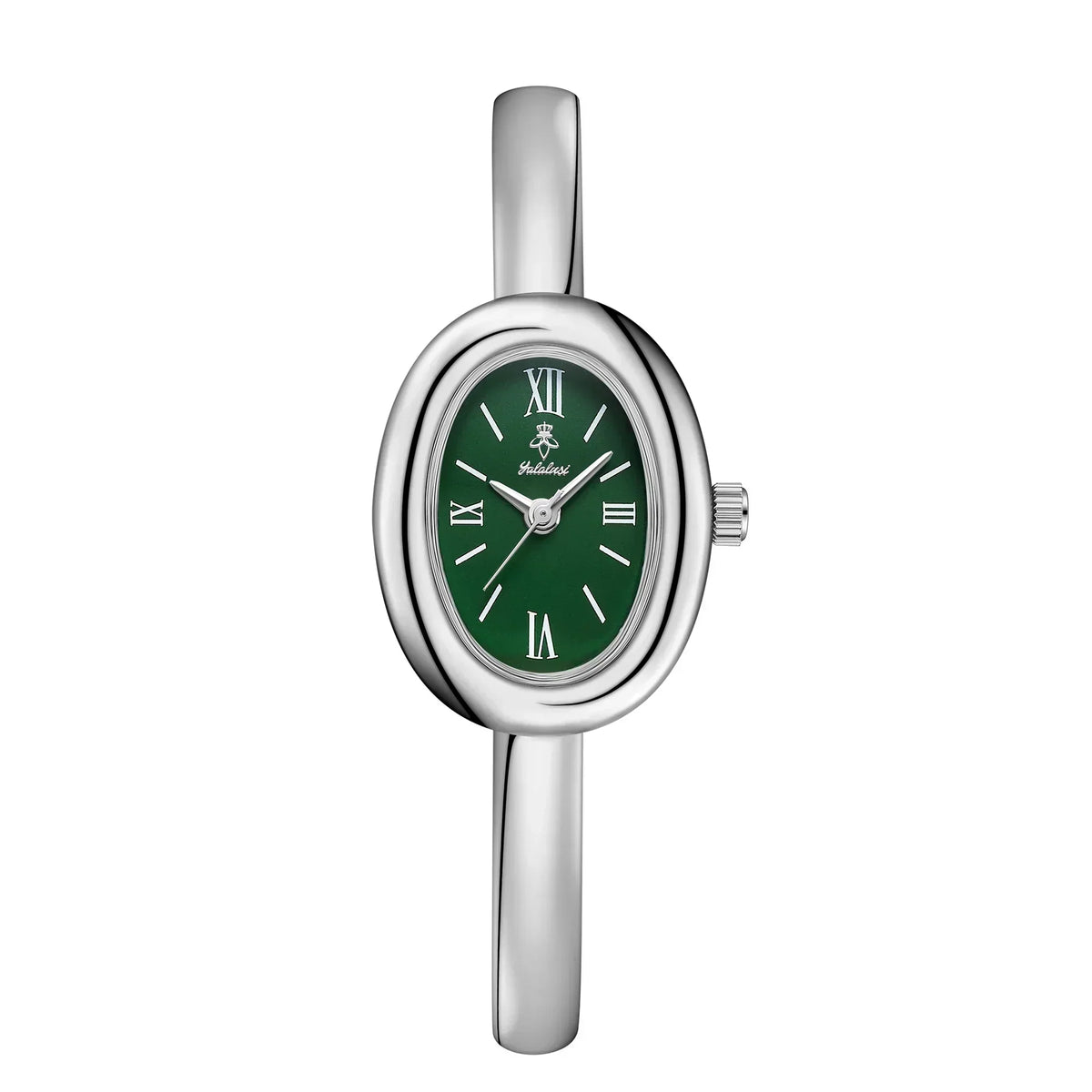 Elegant Oval Bangle Watch: Modern & Classic
