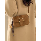 Elegant Suede Crossbody Purse
