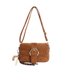 Elegant Suede Crossbody Purse