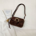 Elegant Suede Crossbody Purse