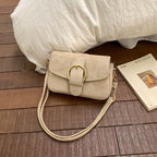 Elegant Suede Crossbody Purse