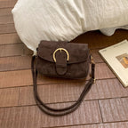 Elegant Suede Crossbody Purse