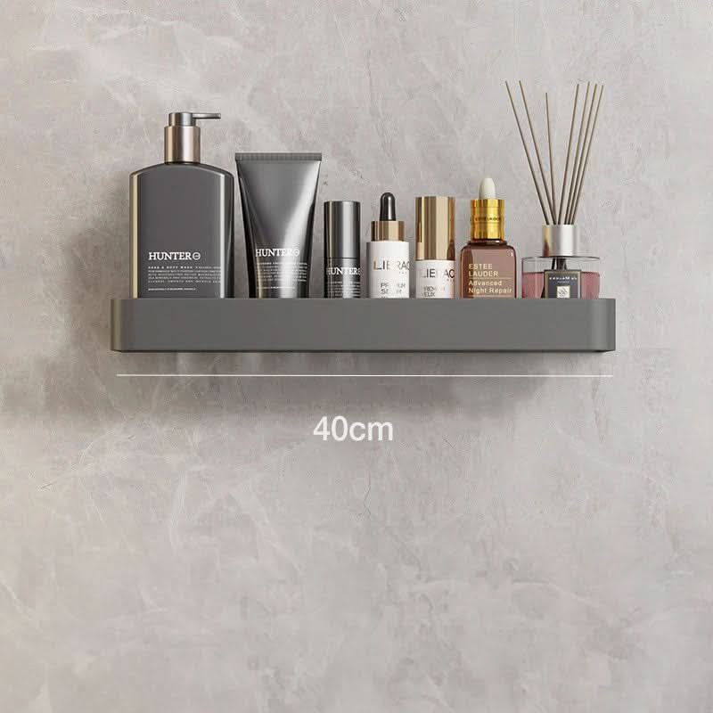 Elegant Wall Shelf for Stylish Bathroom Organisation Without Drilling