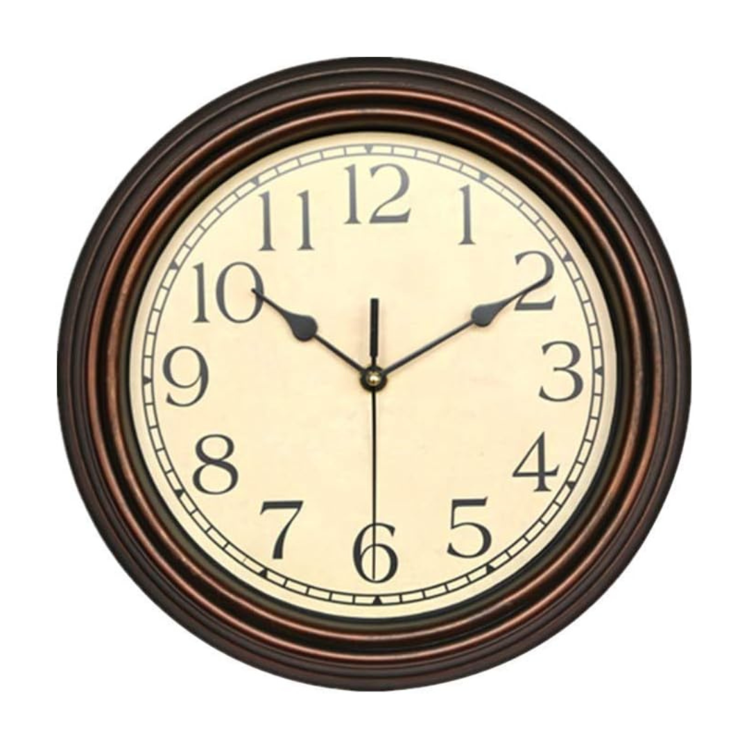 Elegant Wooden Wall Clock for Living Room – Silent