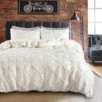 Embroidered Three-Piece Bedding Set with Pillowcases and Duvet Cover