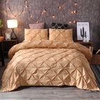 Embroidered Three-Piece Bedding Set with Pillowcases and Duvet Cover