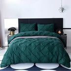 Embroidered Three-Piece Bedding Set with Pillowcases and Duvet Cover