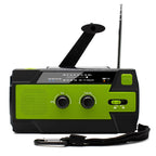 Emergency Radio Beacon With Hand Crank Solar Panel Am Fm And LED Torch