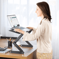Ergonomic laptop stand – height-adjustable for healthy posture whilst working