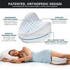 Ergonomic Memory Foam Leg Pillow