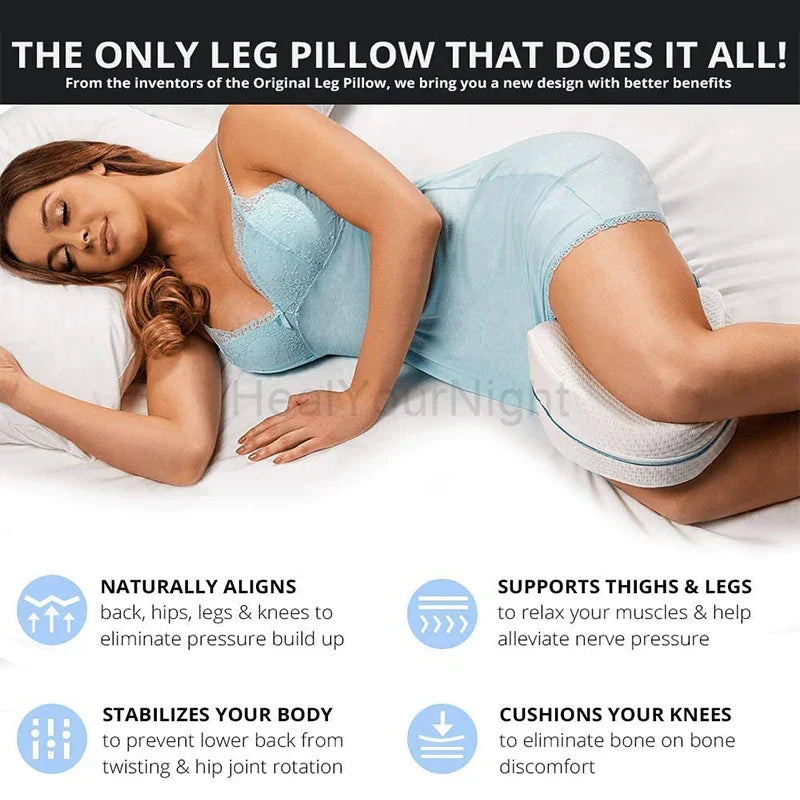 Ergonomic Memory Foam Leg Pillow