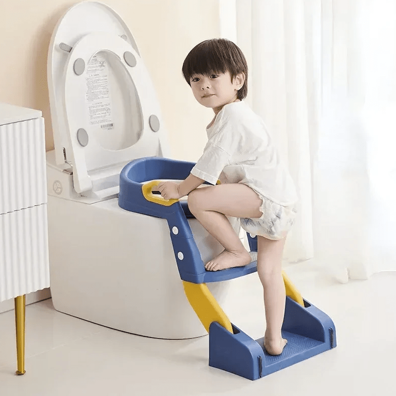 Ergonomic potty trainer with child-friendly design