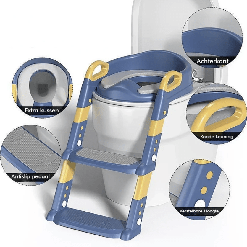 Ergonomic potty trainer with child-friendly design