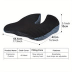Boneroshop | Ergonomic Seat Cushion Triacomfort | Triangular Shape with Memory Foam | Breathable & Pressure-Relieving | 
