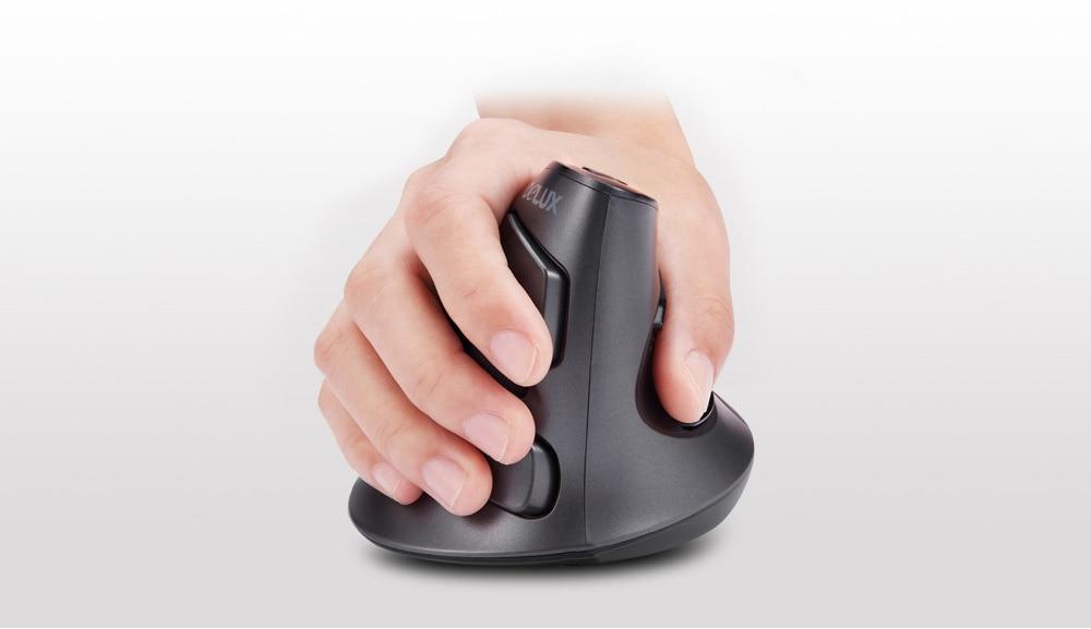 Ergonomic Vertical Wireless 6-Button Mouse