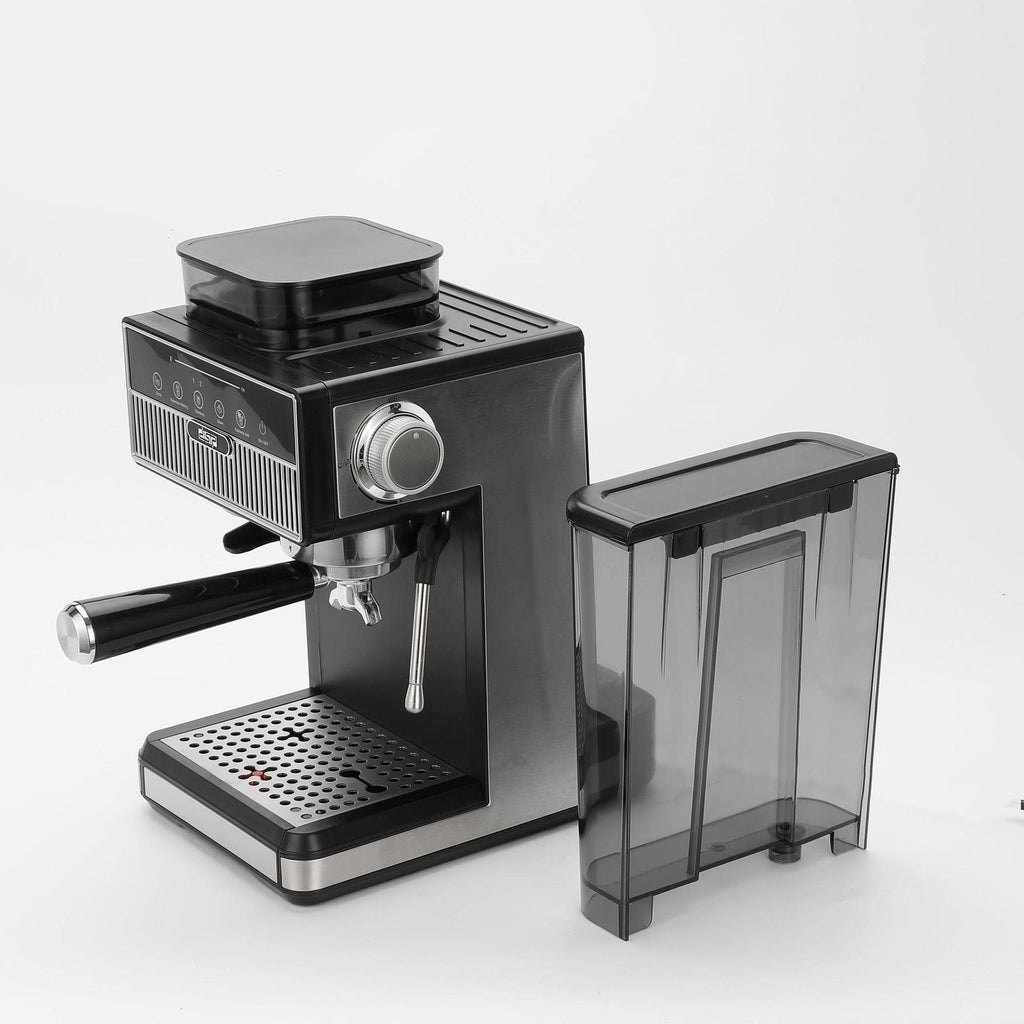 Espresso Machine with Integrated Grinder and Precise Temperature Control