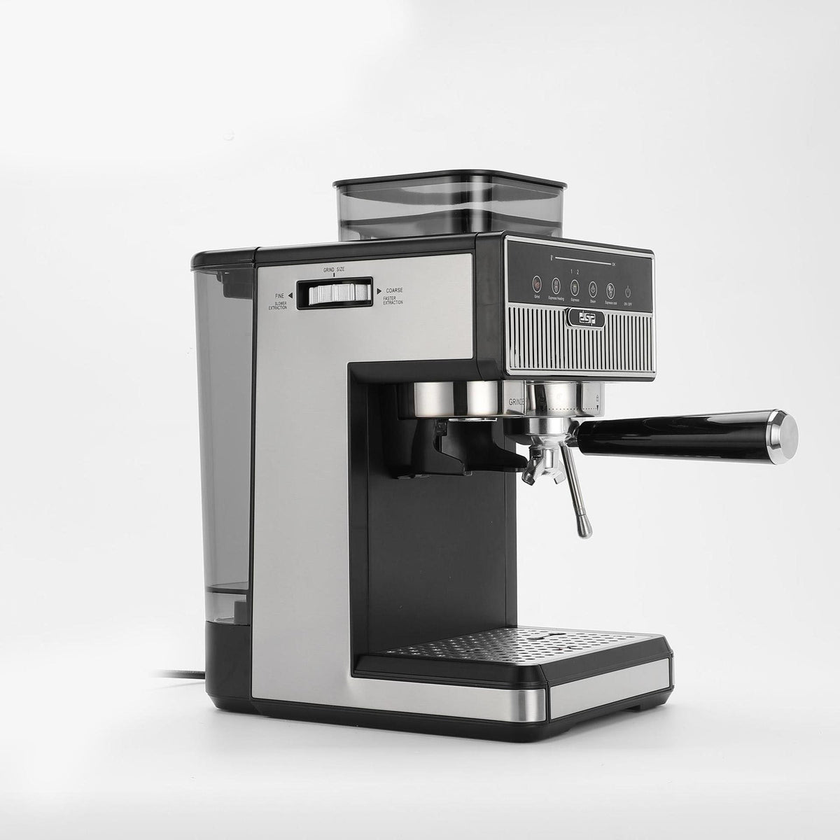 Espresso Machine with Integrated Grinder and Precise Temperature Control