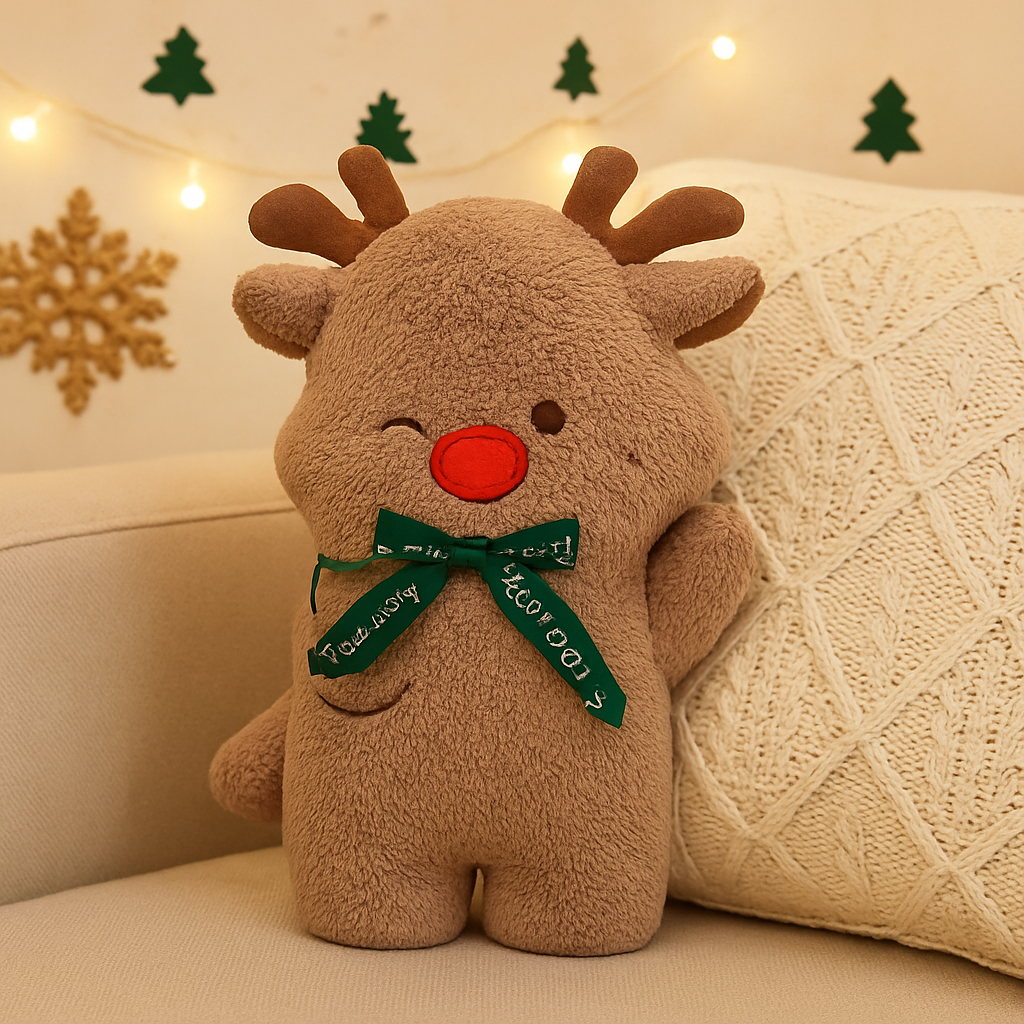 Everjoy Plush Christmas Cushion – Festive Cuddle Companion and Decorative Piece