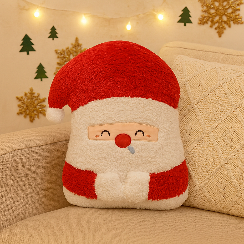 Everjoy Plush Christmas Cushion – Festive Cuddle Companion and Decorative Piece