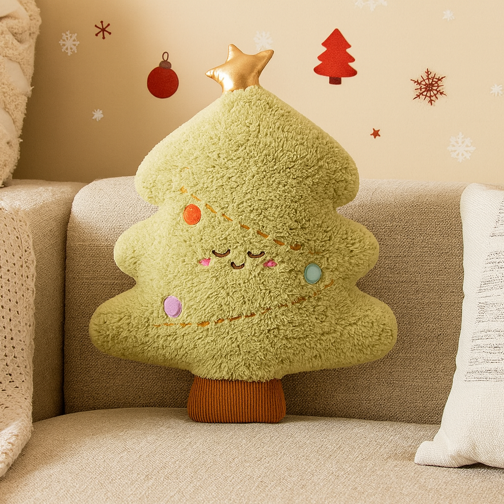 Everjoy Plush Christmas Cushion – Festive Cuddle Companion and Decorative Piece