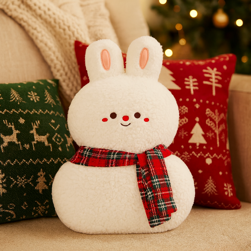 Everjoy Plush Christmas Cushion – Festive Cuddle Companion and Decorative Piece