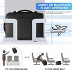 Expandable 26–45L Waterproof Travel Backpack with Laptop Sleeve & Duffle Carry
