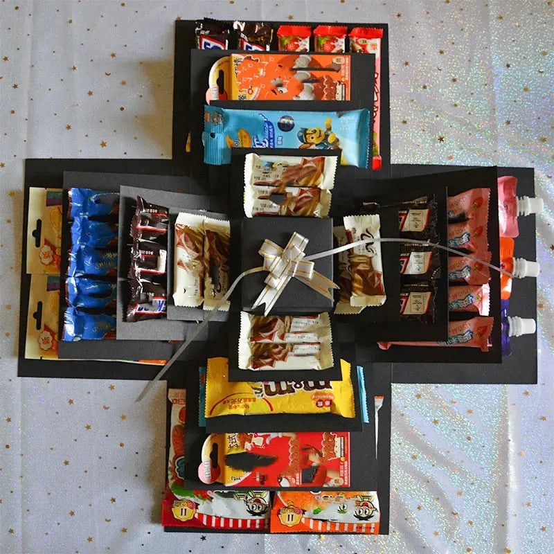 Explosion box gift | Personalised | With secret compartment | 8 butterflies free