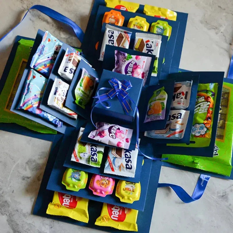 Explosion box gift | Personalised | With secret compartment | 8 butterflies free