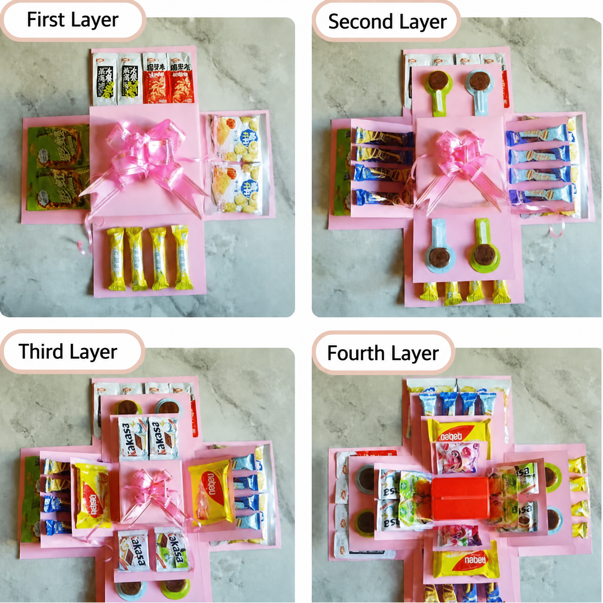 Explosion box gift | Personalised | With secret compartment | 8 butterflies free