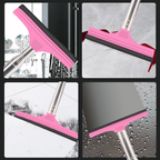 Extendable wing mirror water wiper