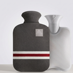 Extra Large Hot Water Bottle, 2-Litre PVC With Soft Knit Cover