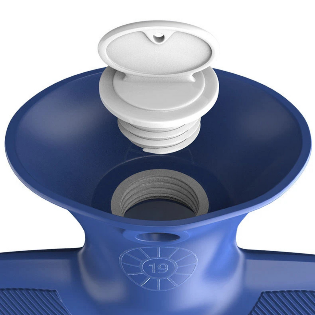 Extra Large Hot Water Bottle, 2-Litre PVC With Soft Knit Cover