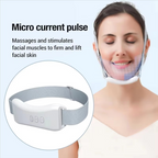 Face slimming device with EMS microcurrent, vibration and heat compress