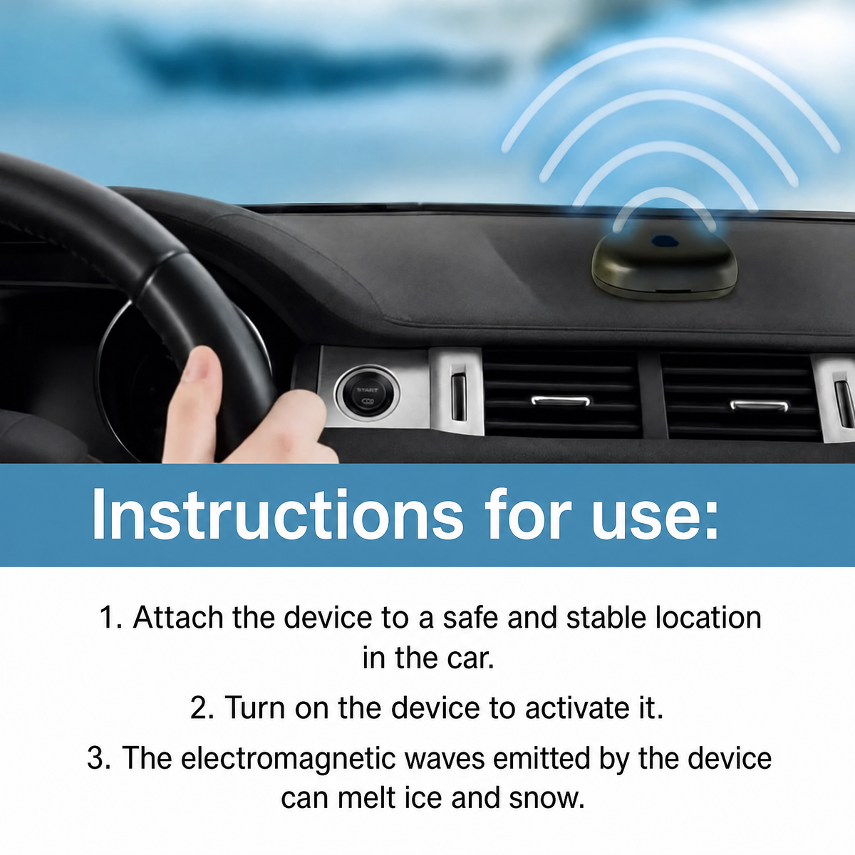 Fast Car Defroster | Windscreen De-Icer | Scratch-Free & Instantly Effective | Frostex