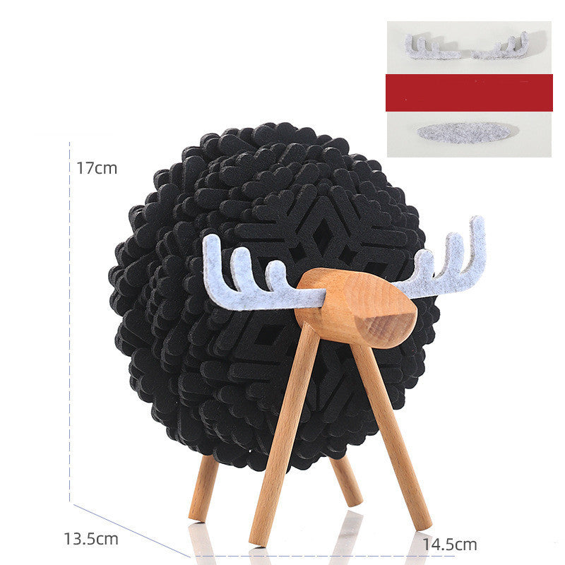 Felt Sheep Coaster Set