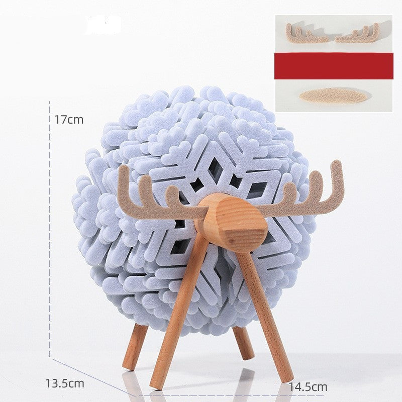 Felt Sheep Coaster Set