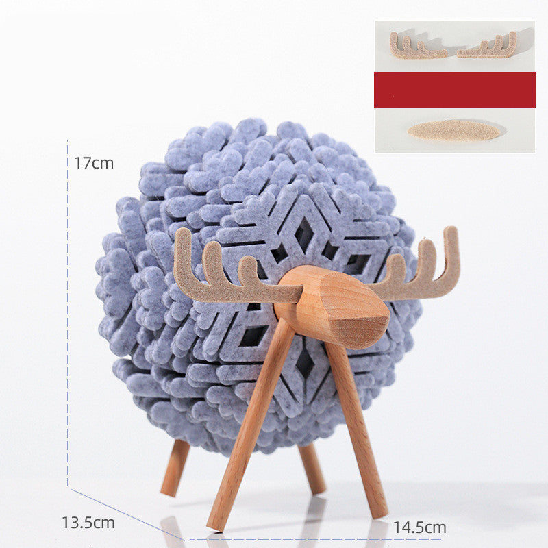 Felt Sheep Coaster Set